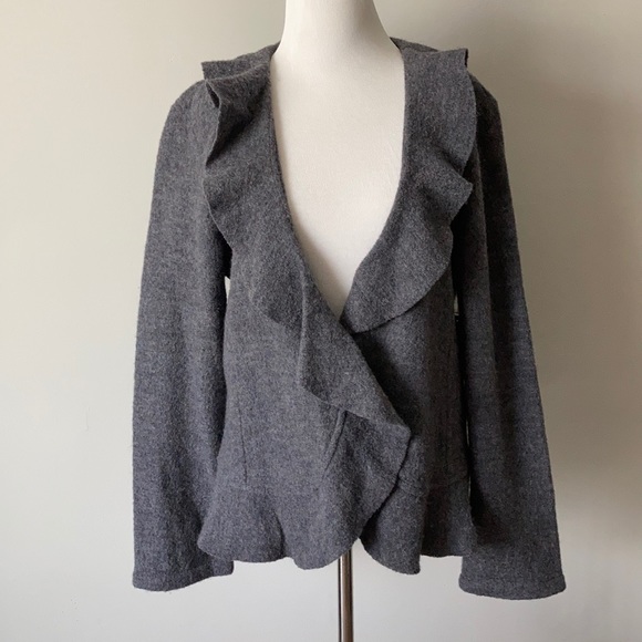 ABS Allen Schwartz Sweaters - NWT ABS Grey Sweater Jacket Med